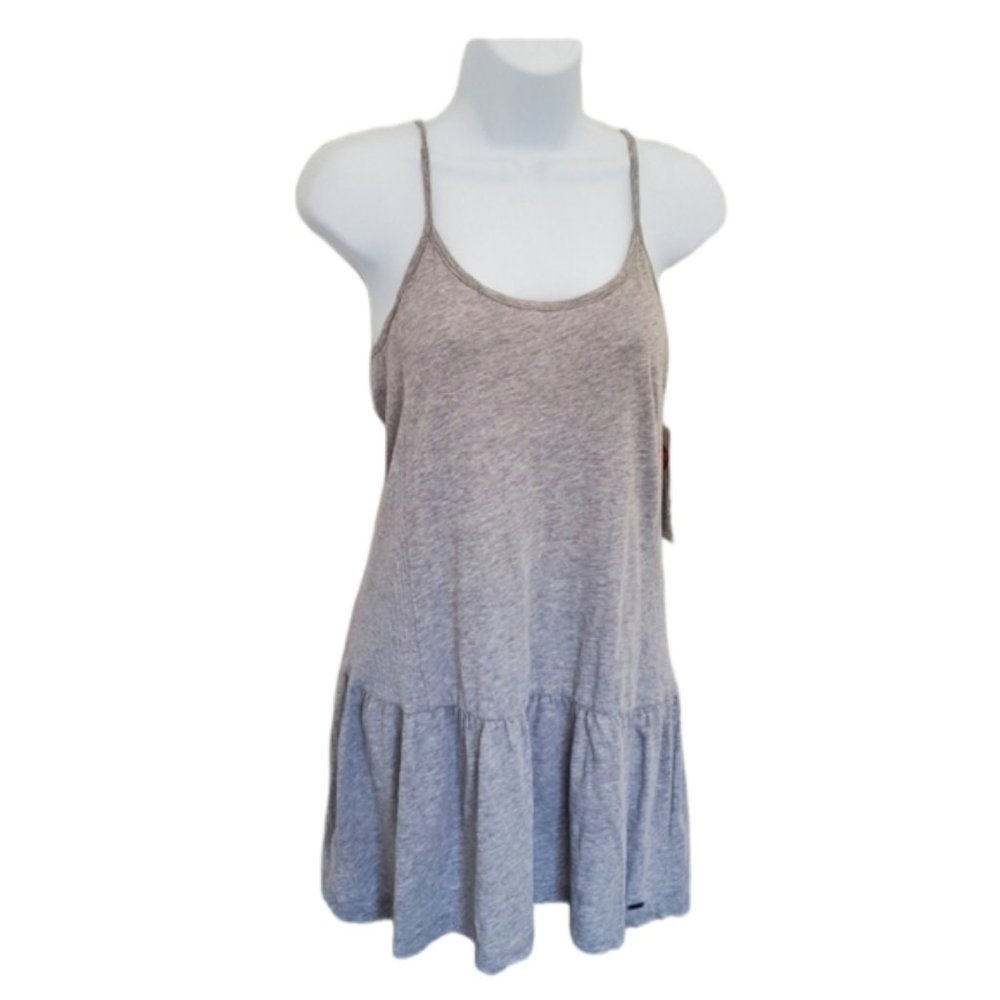 Roxy Pacific State Gray Tank Dress Small NWT (D009)